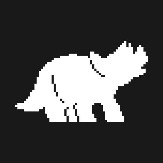 8-Bit Triceratops by JPenfieldDesigns