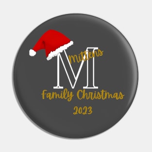 Christmas Family Design Pin
