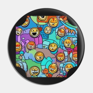 Smiley Town Pin