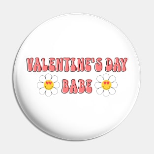 Retro Valentine's Day Babe Pin