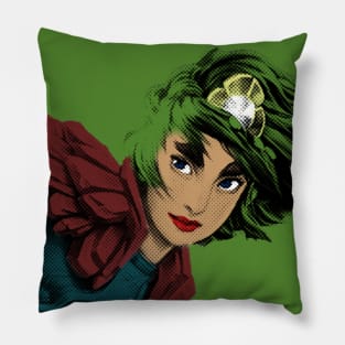 Taliyah Pop Art Green Pillow