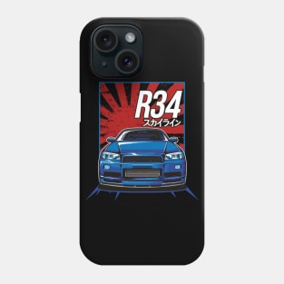 Nissan Skyline R34 Phone Case