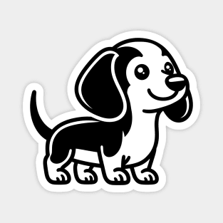 Cute Dachshund Dog Magnet