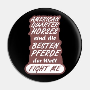 Pferderasse American Quarter Pferd Geschenk Pin