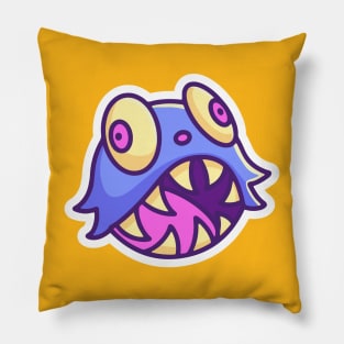 Cute Monster Head 1 Pillow