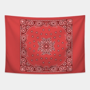 Cool red bandana design Tapestry