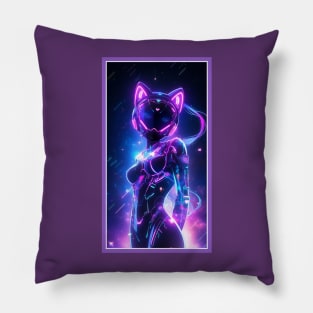 Anime Cute Cat Girl | Sci-Fi Manga Girl Anime Art Pillow