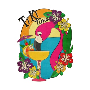 Tiki Time Flamingo T-Shirt