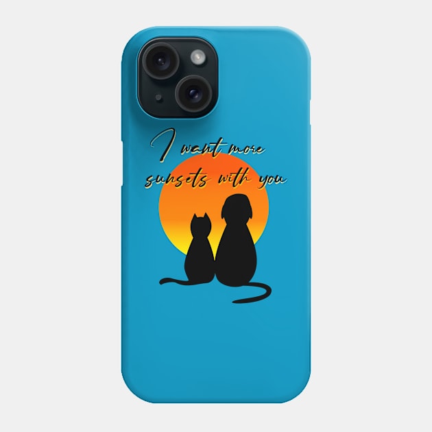 I want more sunsets with you Phone Case by Javisolarte