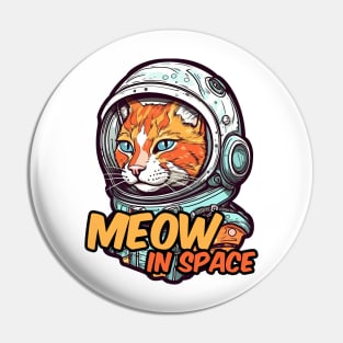 Astronaut cat Pin