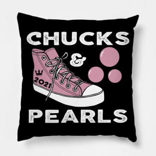 Chucks And Pearls Kamala Harris VP Inauguration 2021 Gift Pillow