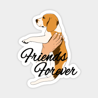 Friends Forever Beagle Puppy Magnet