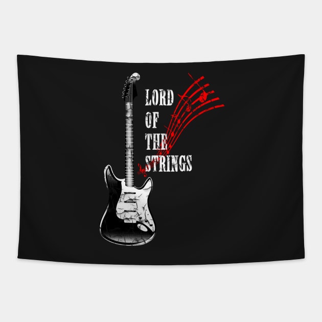 electric guitar, Lord Of The Strings Tapestry by hottehue