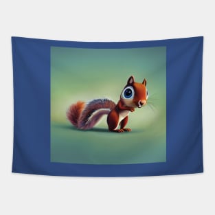 Cute Cartoon Squirrel Tapestry