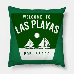 Las Playas Sign Pillow