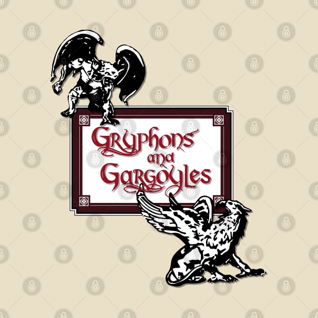 Gryphons and Gargoyles by tvshirts