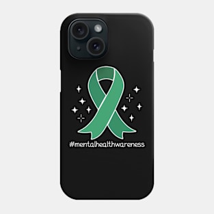 Mental Health Awareness, Mental Health Awareness Ribbon Phone Case