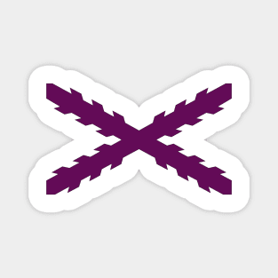 Cross of Burgundy (purple) Magnet