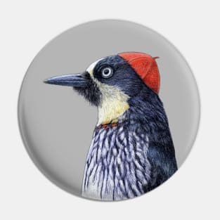 Acorn woodpecker Pin