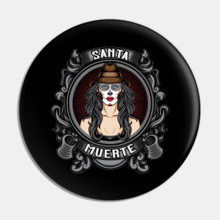 Santa Muerte Sugar Skull Pin