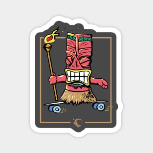 Tiki God Skater Magnet