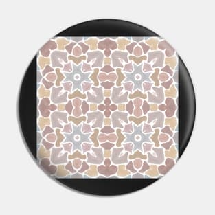 Floral Mauve, Grey, and Terra Cotta Tile | Spanish Inspired Pin