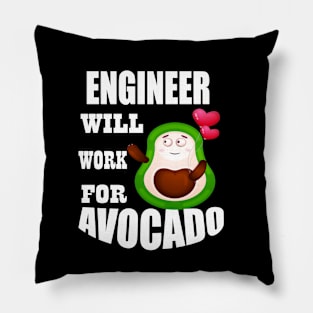 Engineer Will Work for Avocado Pillow