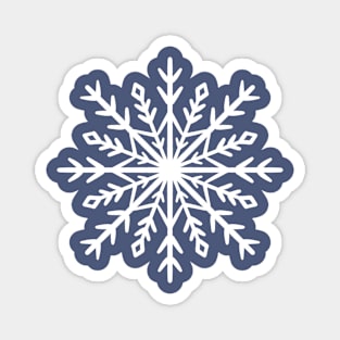 Simple white snowflake Magnet