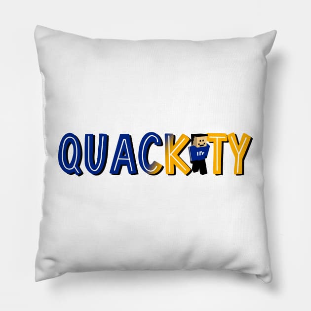 Quackity (with MC Skin) Pillow by cartershart