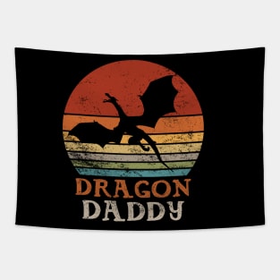 Dragon Daddy Father Day Vintage Fantasy Tapestry