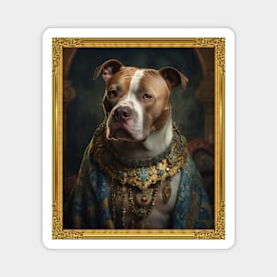 Stately Pitbull - Italian Prince  (Framed) Magnet