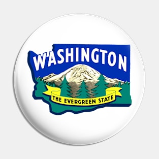 Vintage Washington State Decal Pin