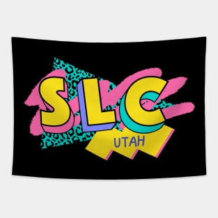 Retro 90s Salt Lake City SLC / Rad Memphis Style / 90s Vibes Tapestry