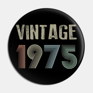 Vintage 1975 45th Birthday Gift idea Men Women Pin