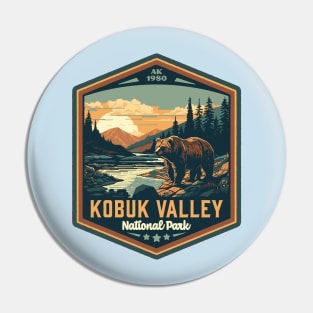 Kobuk Valley National Park Vintage WPA Style National Parks Art Pin