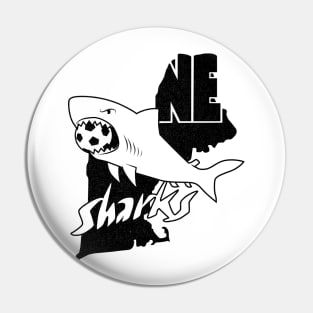 Defunct New England Sharks ASL Soccer 1981 Pin