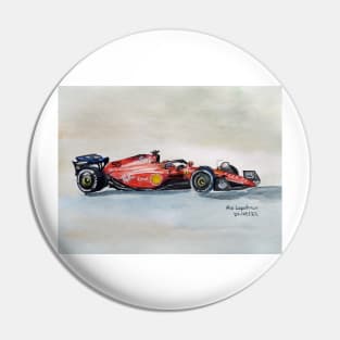 Formula 1 racing car illustration Pin