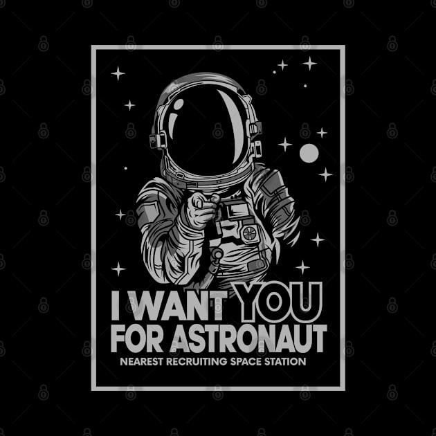 ASTRONAUT RECRUITING POSTER by beanbeardy