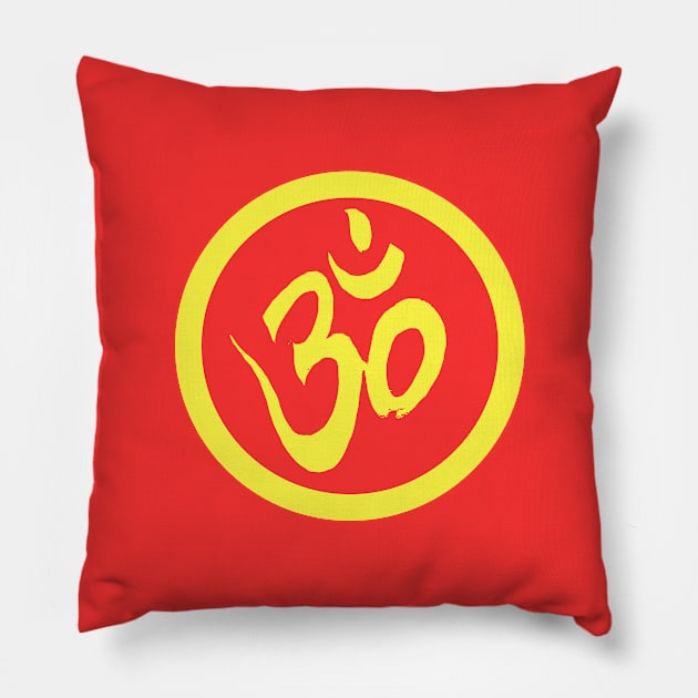 Spiritual Awakening OM Yoga Meditation Pillow by PlanetMonkey