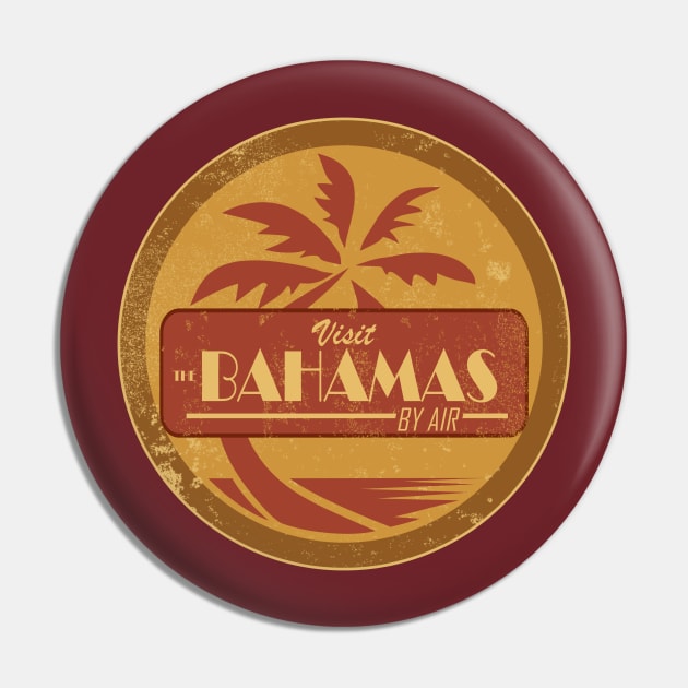 Visit The Bahamas (distressed) Pin by TCP