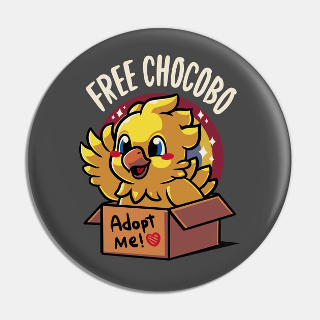 Adopt a Chocobo - Bird mother - Final fantasy Pin by Typhoonic