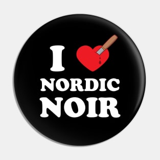 I Heart Nordic Noir Pin