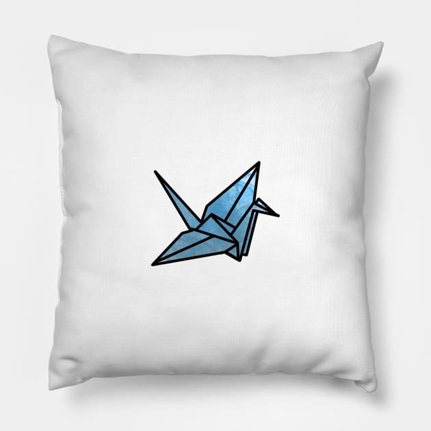 Paper Crane Design Pillow by artoraverage