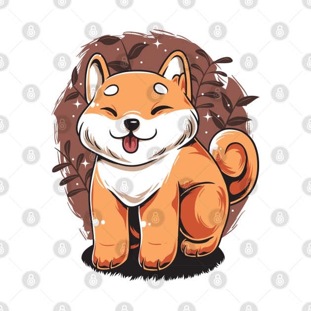 Cute Smiling Shiba by unygara