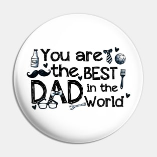 Best Dad in the World Pin