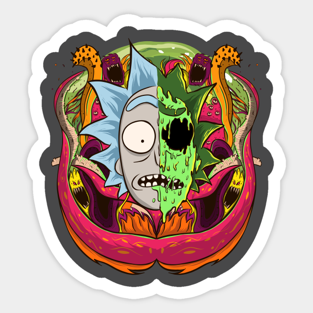 Rick and morty - Aliens - Cartoon - Sticker | TeePublic