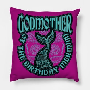 Mother of the Birthday Mermaid Pillow