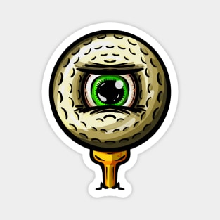 Golf Golfers Eye Ball Cartoon Character Magnet