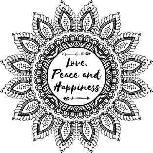 Love, Peace and Happiness Magnet