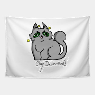 The cat of determination Tapestry